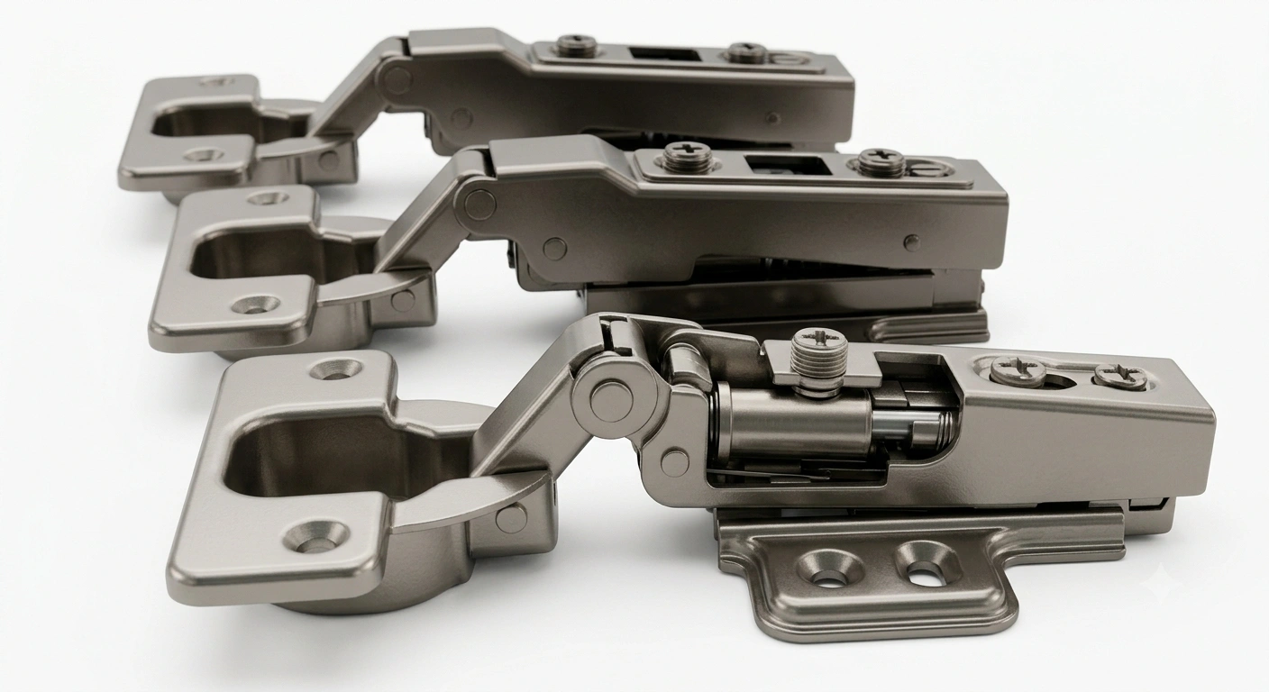 Premium 3D 165° Soft Close Clip-On Concealed Cabinet Hinge (365 Gram) | Hydraulic | Mild Steel