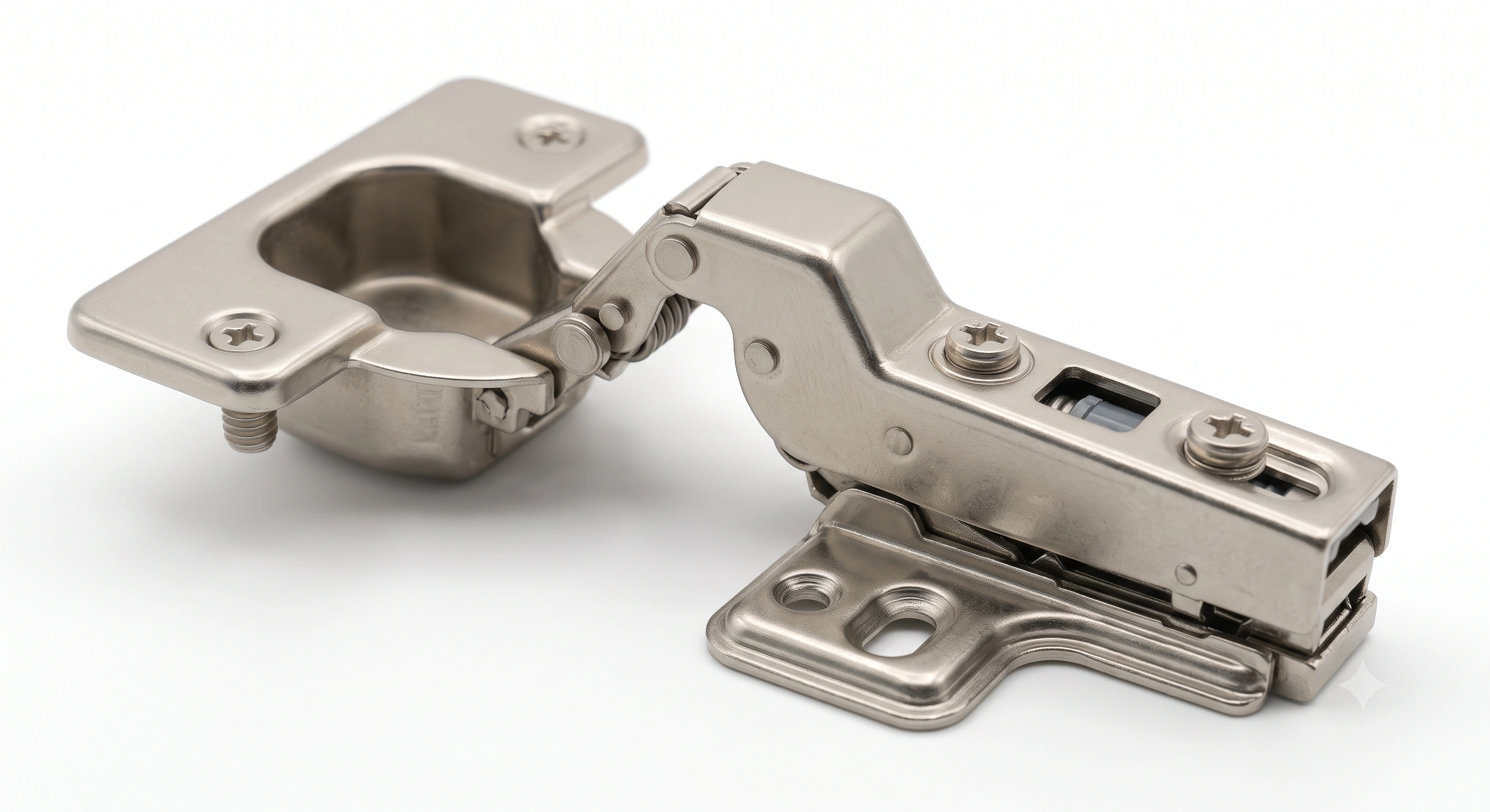 Premium Thick Door 2D Soft Close Clip-On Concealed Cabinet Hinge (40 mm Cup) | Mild Steel