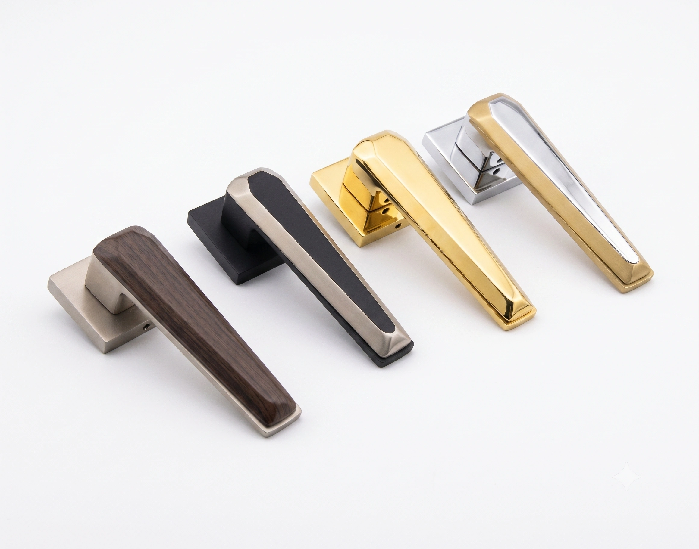 JSSE Elite Faceted Timber-Inlay Mortise Lever Handle image 2