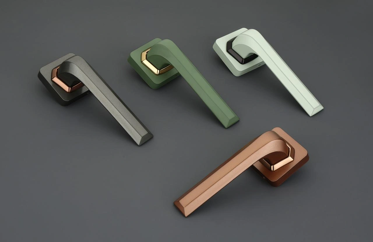 JSSE Elite Square-Collar Signature Mortise Lever Handle