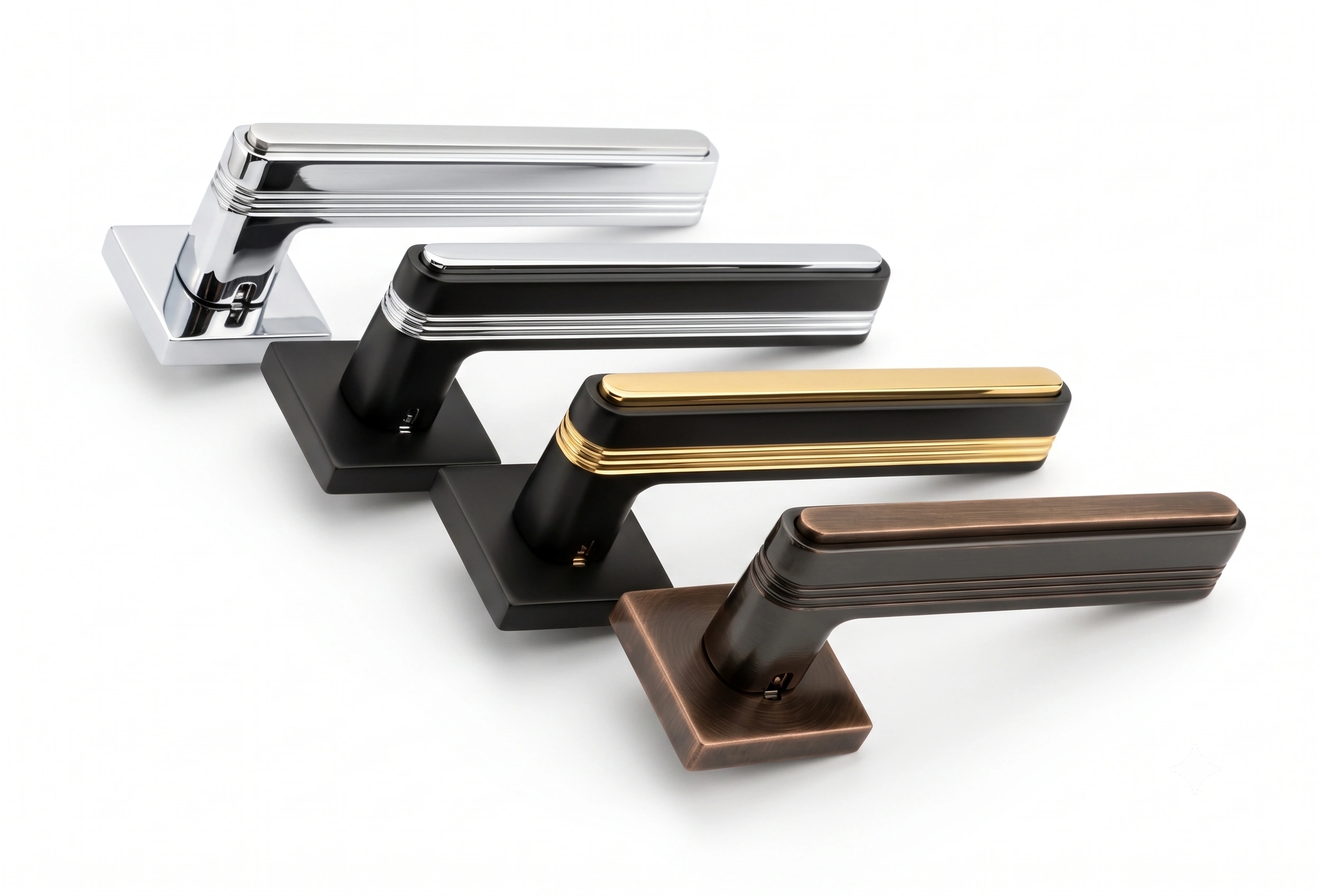 Premium Linear Accent Mortise Lever Handle - Model 1006 image 3