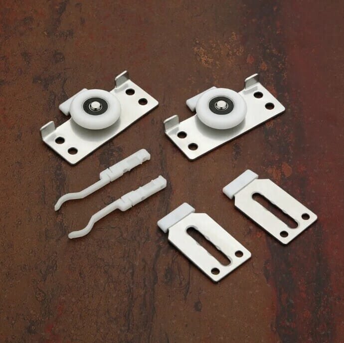 Single Track Wheel 56 No. – Silver Sliding Furniture Wheel Set