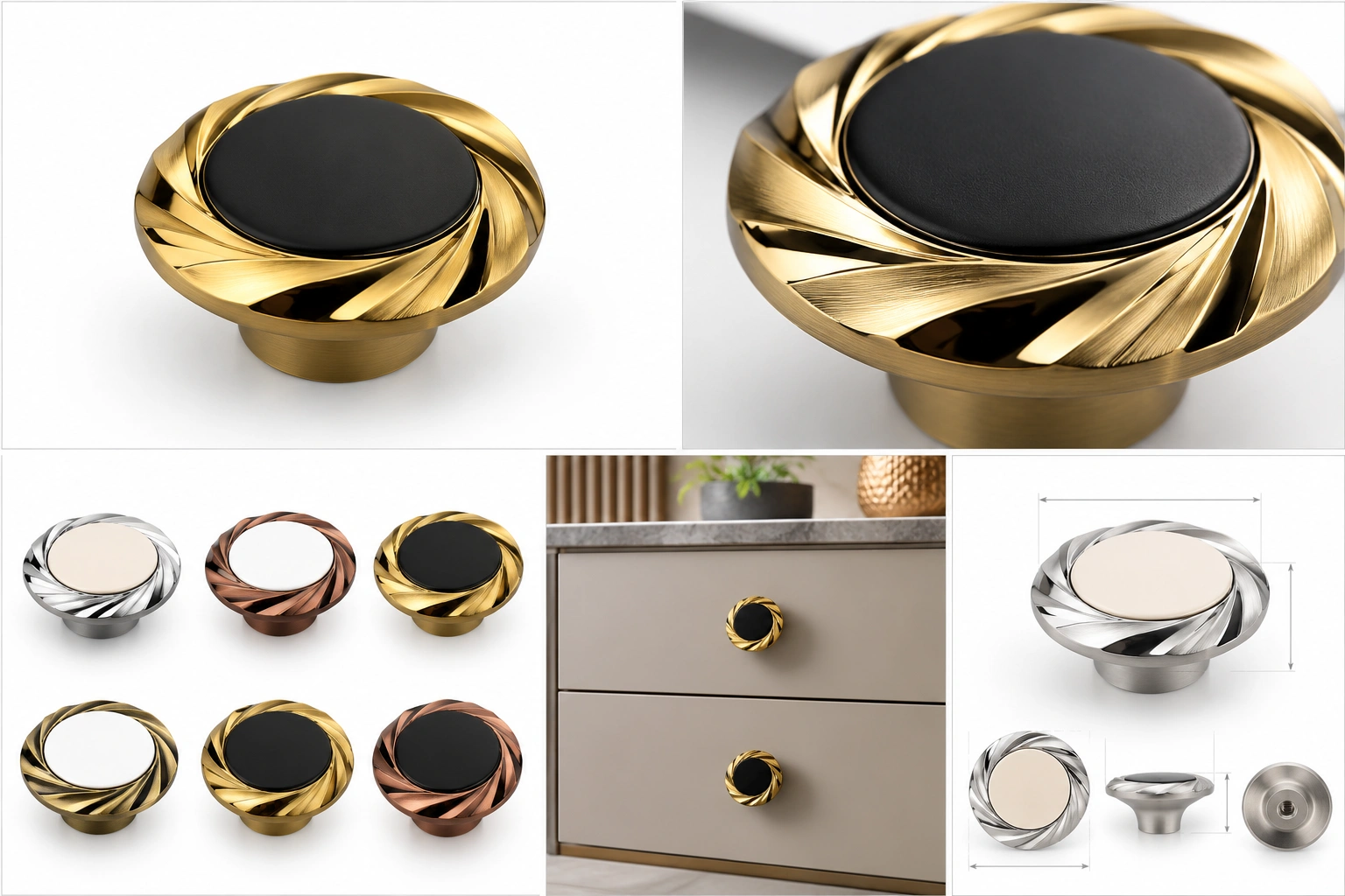 ST Compact Dual-Tone Cabinet Handle image 2