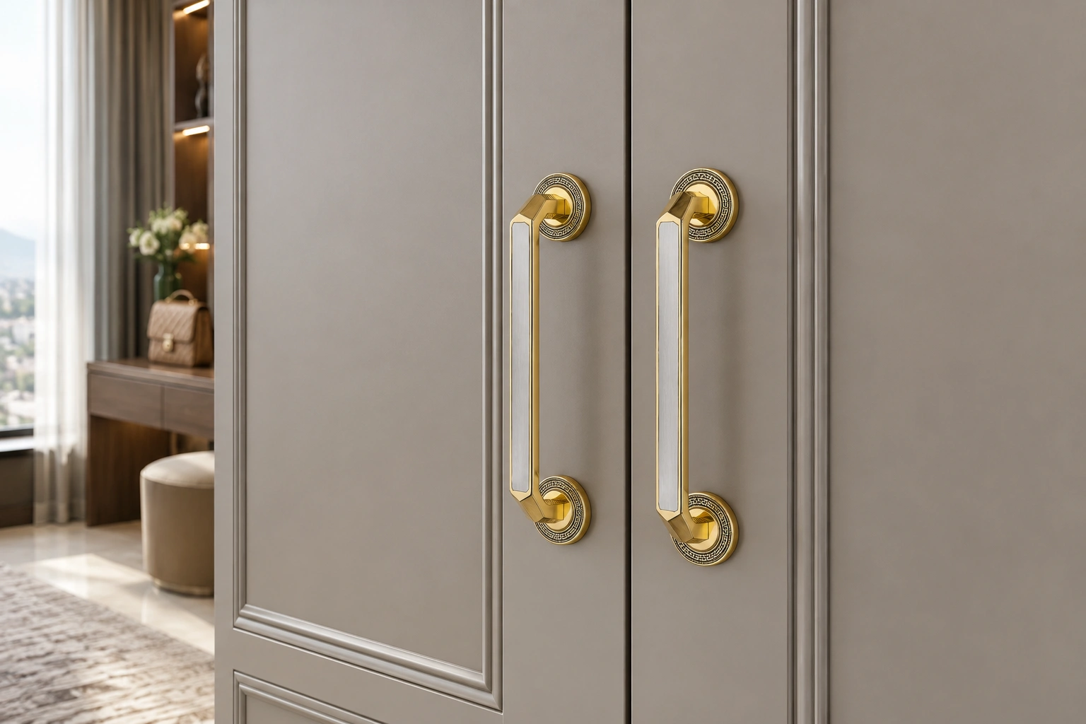 ZH-230 Medallion-End Designer Cabinet Pull Handle image 2