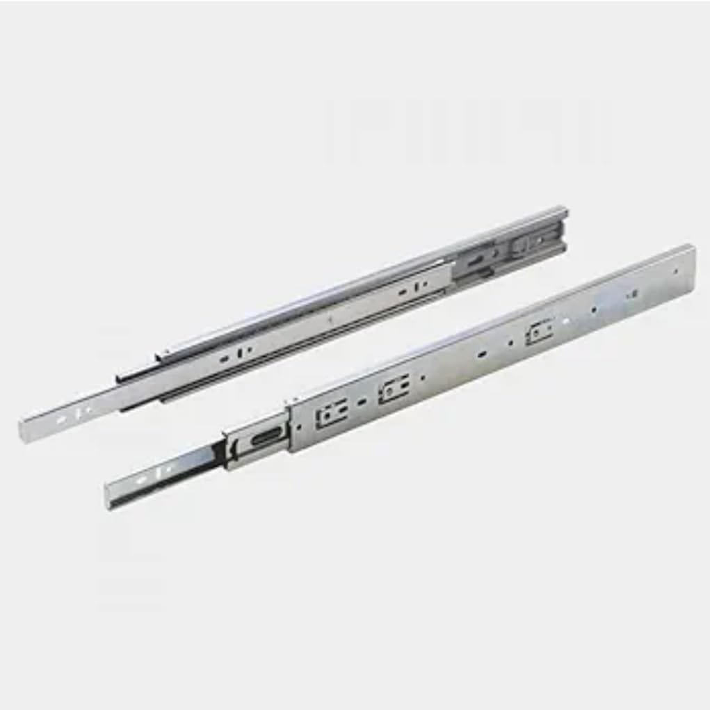 Telescopic Drawer Channel – Zinc / Black Finish – 8" to 22"