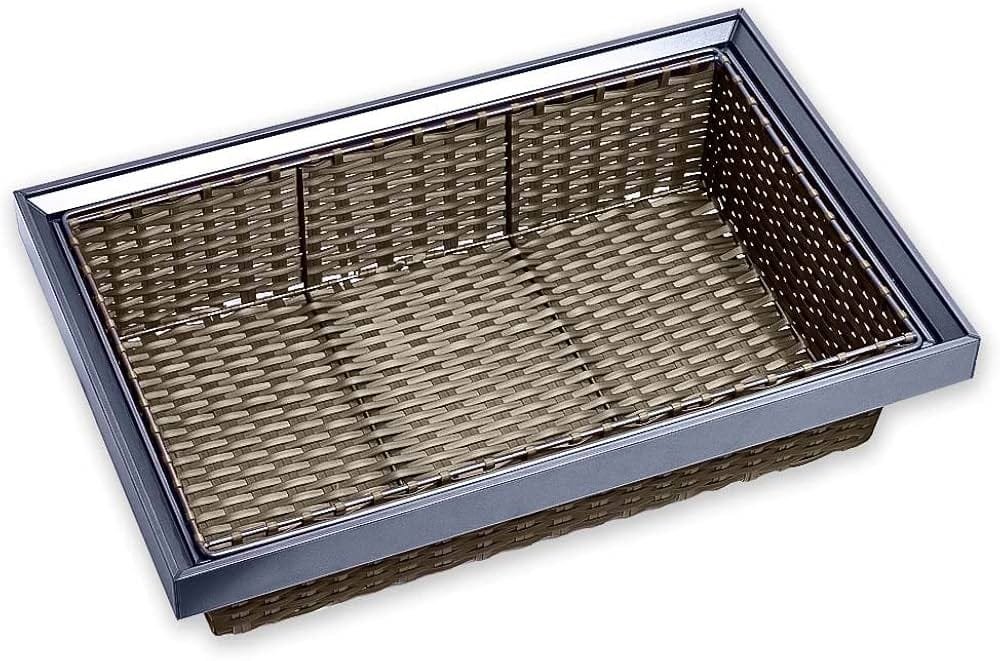 Rattan Storage Basket Soft Close – Mocha