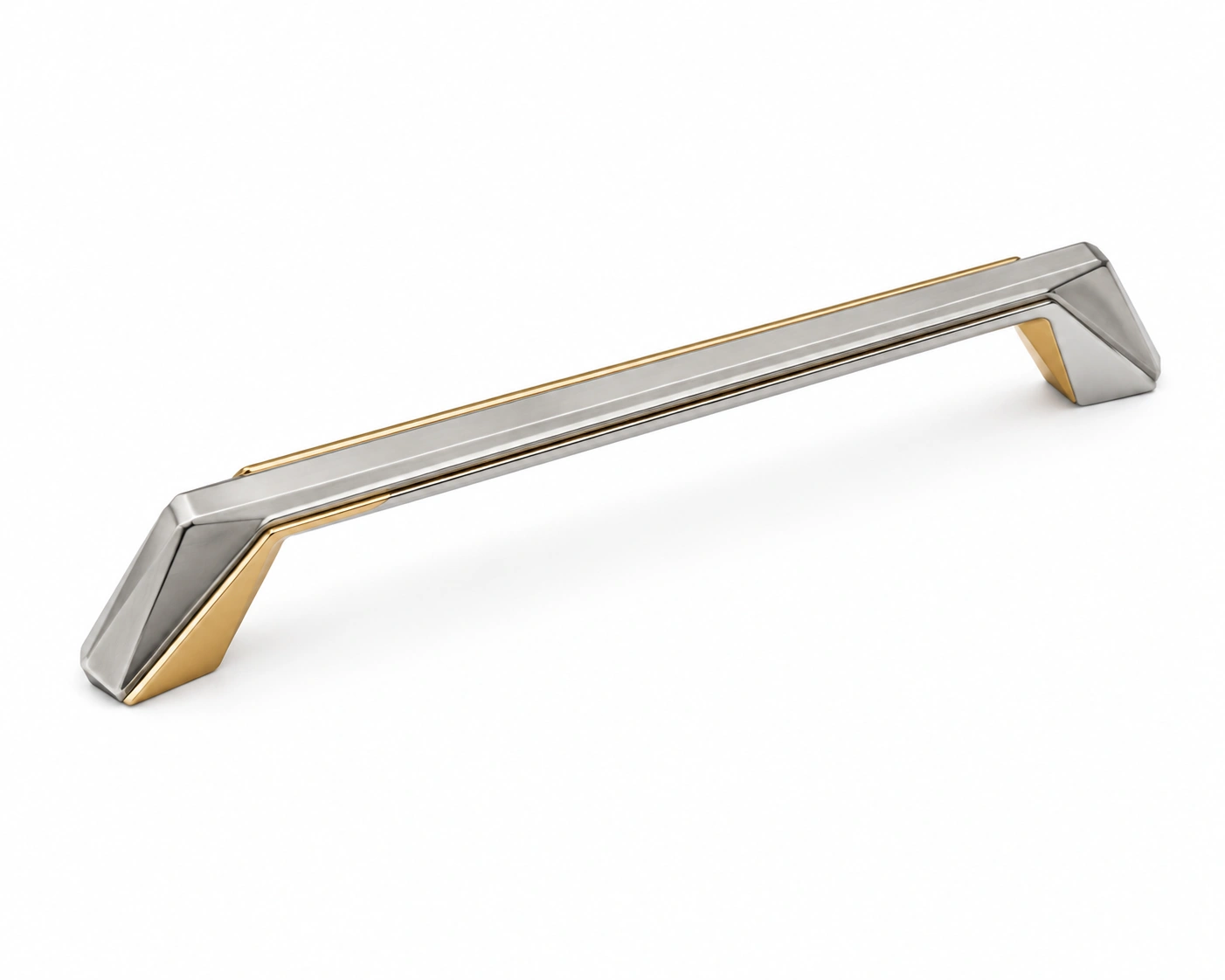 ST-207 Faceted Dual-Tone Cabinet Pull Handle image 4