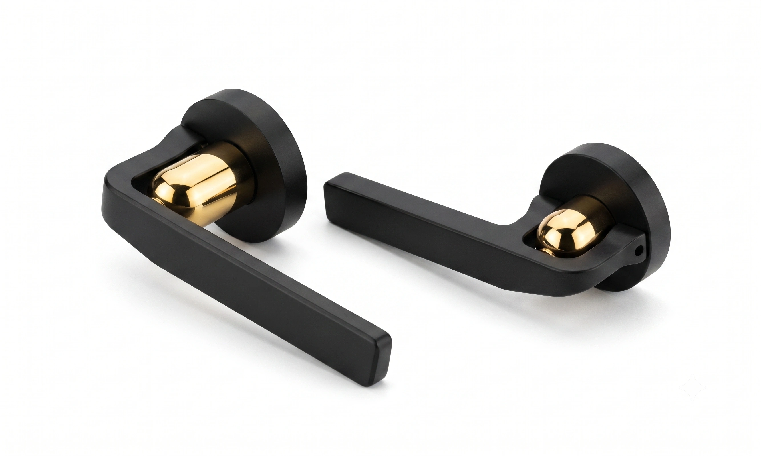 JSSE Elite Minimal Round-Collar Mortise Lever Handle image 2