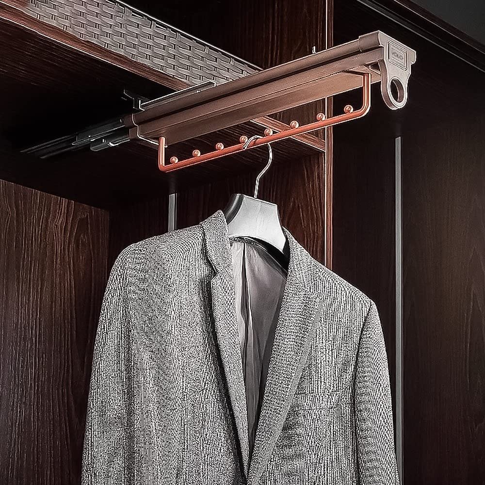 Cloth Holder Soft Close – Mocha Leather Finish