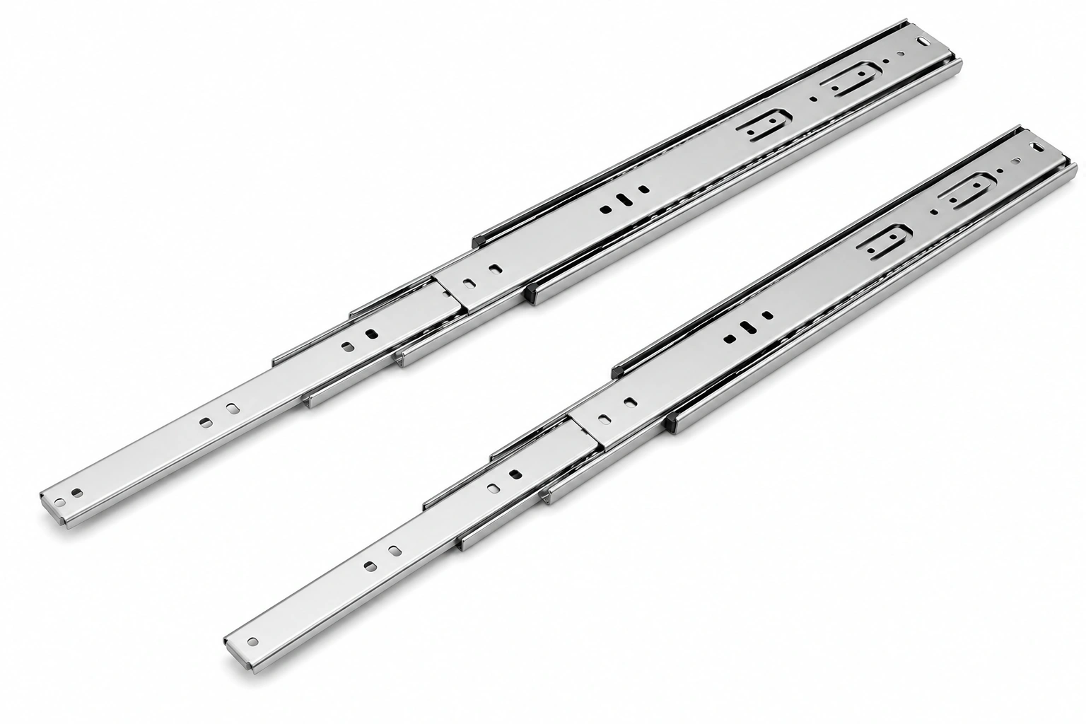 Premium Zinc-Plated Telescopic Drawer Channel