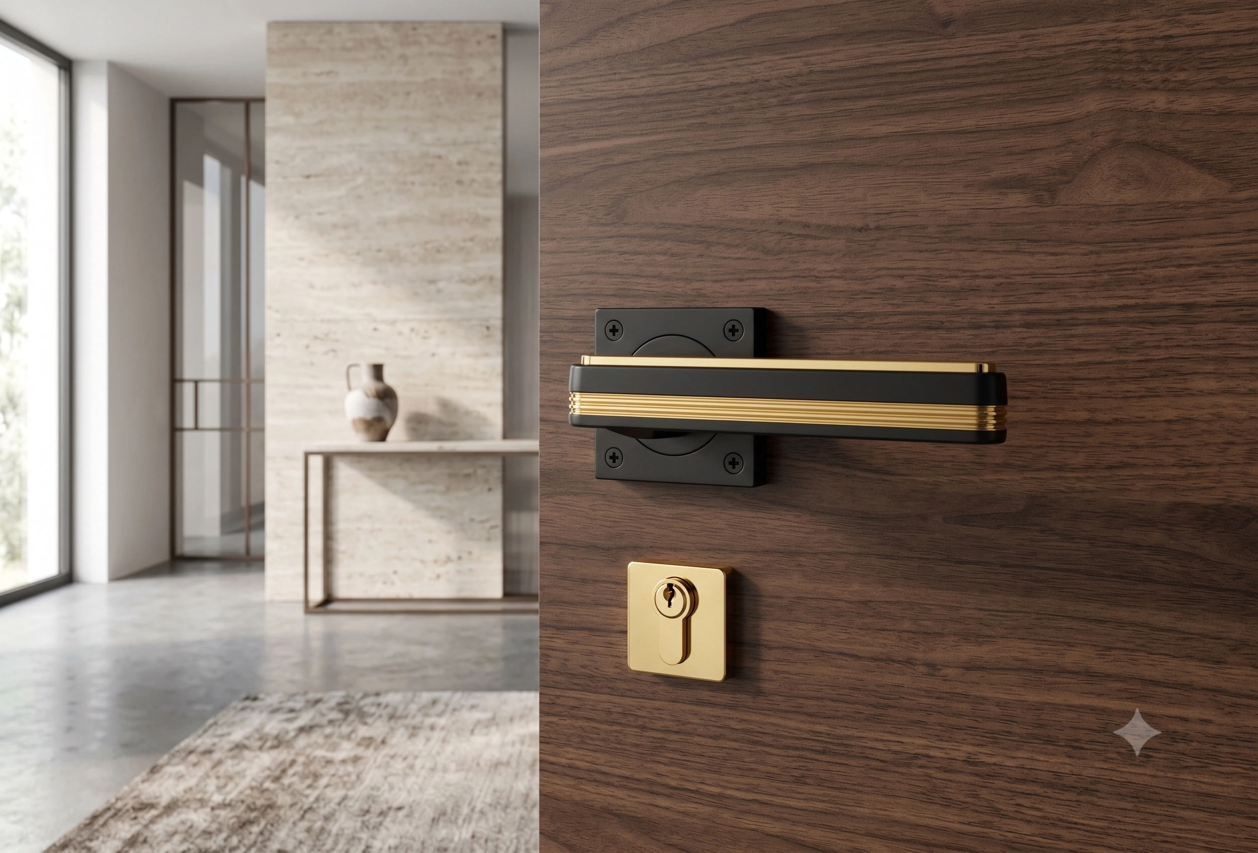 Premium Linear Accent Mortise Lever Handle - Model 1006 image 4