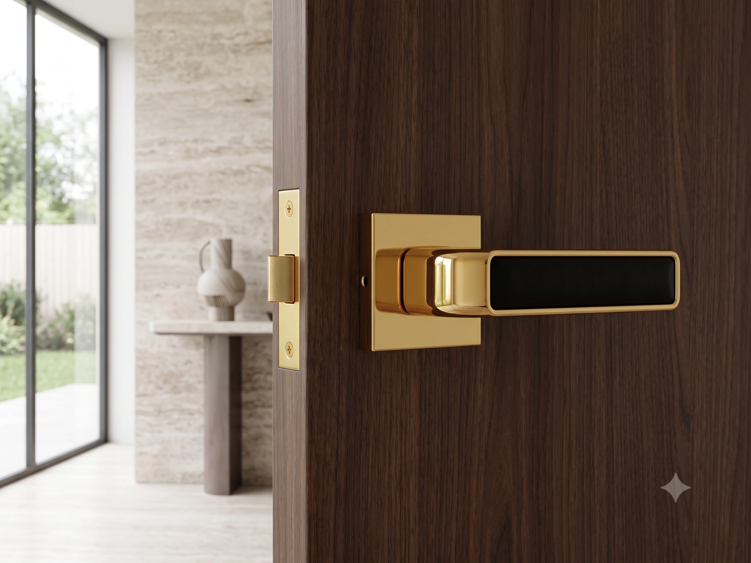 Premium Recessed Panel Mortise Lever Handle - Model 1009 image 3