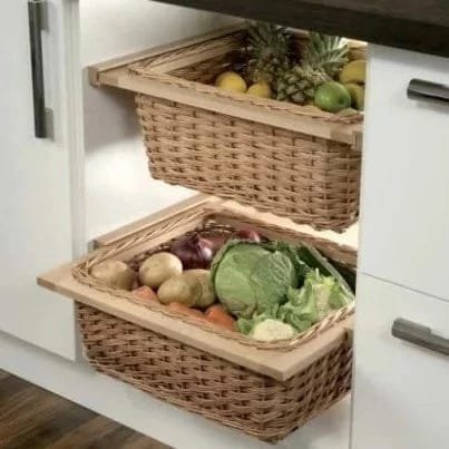 Wicker Basket Polished