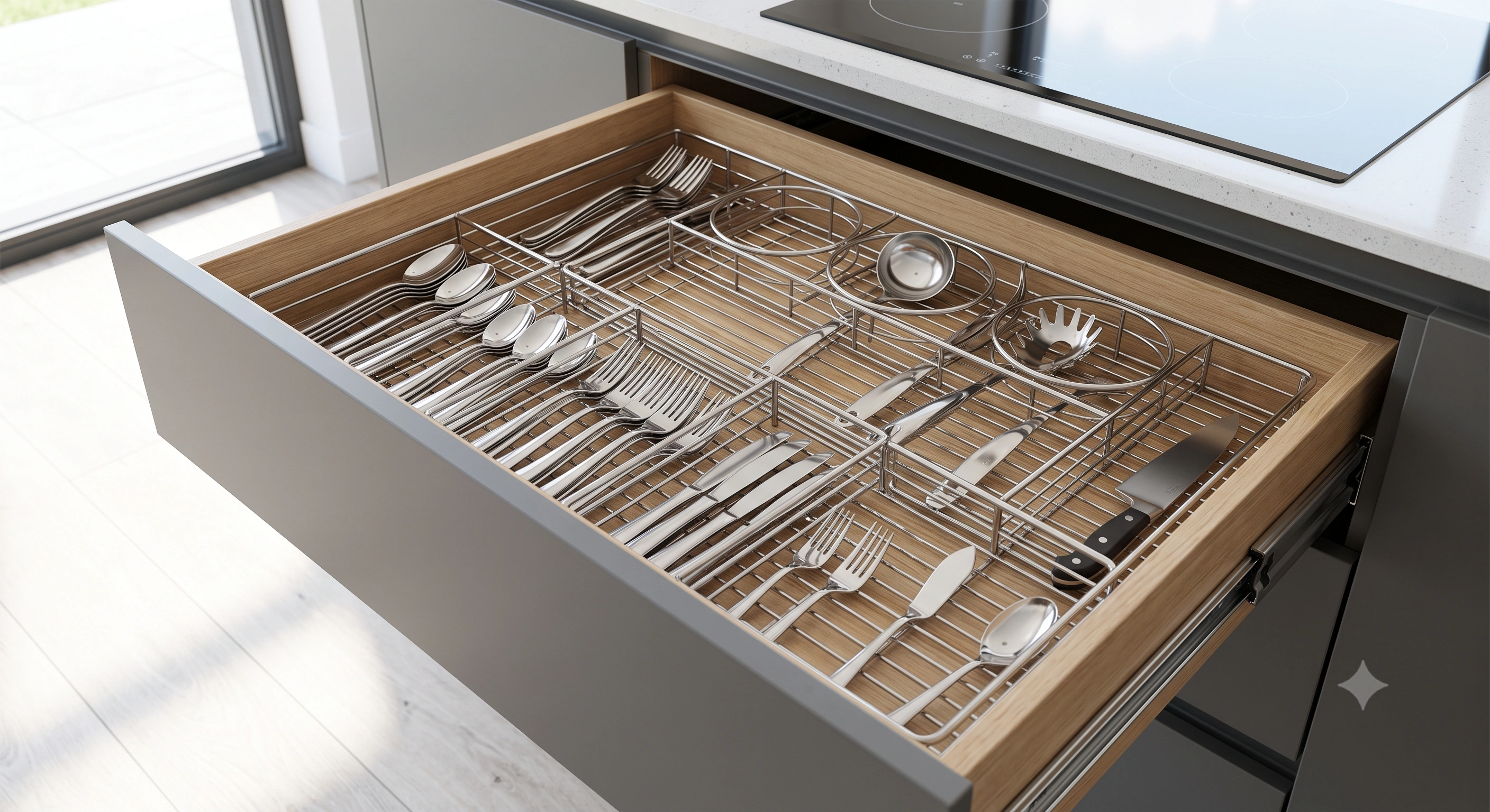 Diamond 6 mm Cutlery Basket image 2