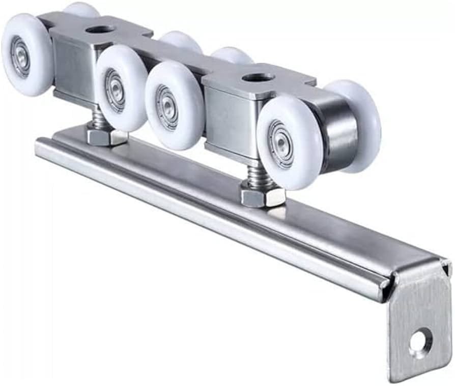 8 Wheel Door Slider HQ Double Screw Model No. 001 – SS Wardrobe Sliding Fitting
