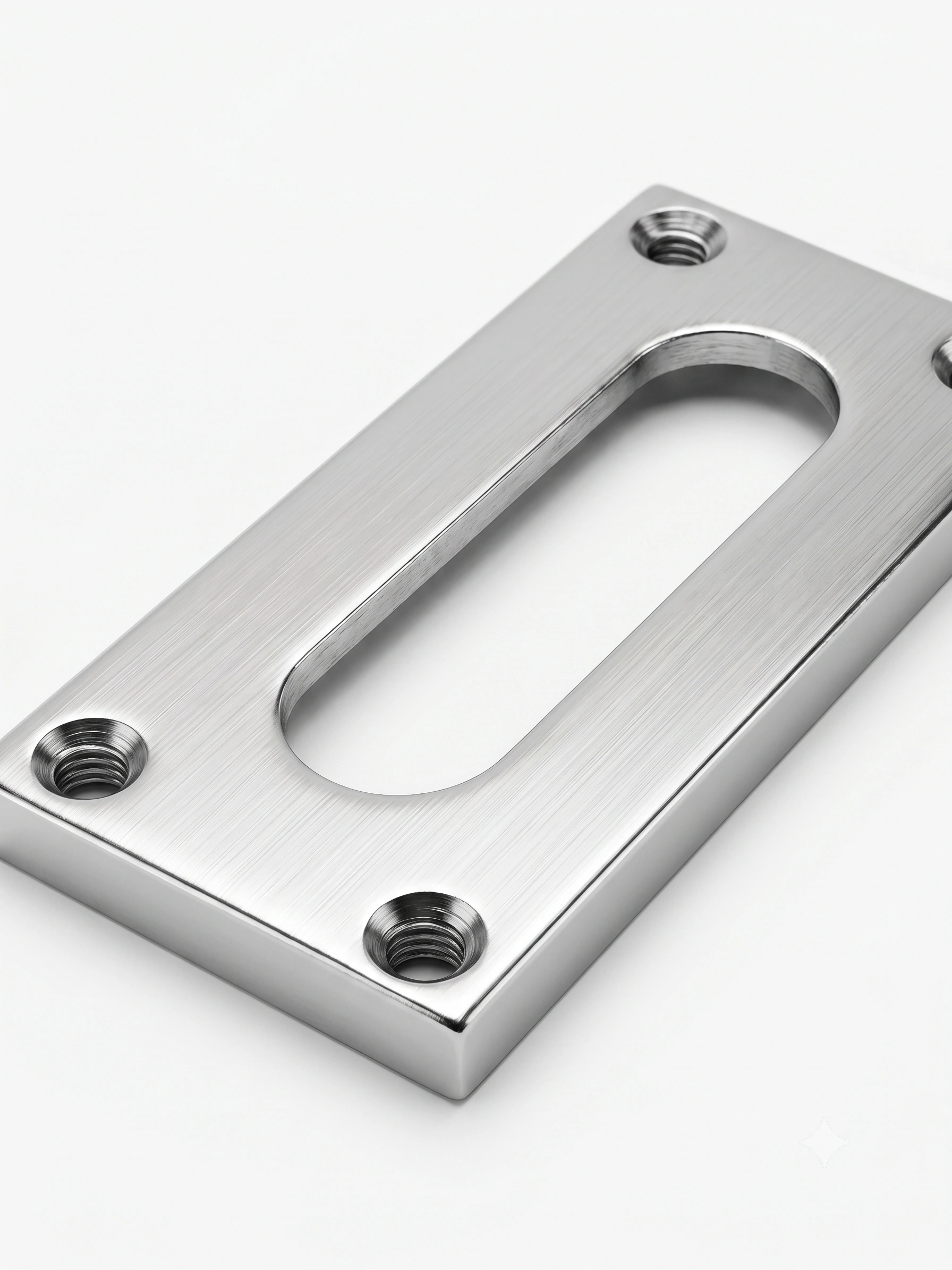 Slotted Metal Furniture Mounting Plate – 4 Hole