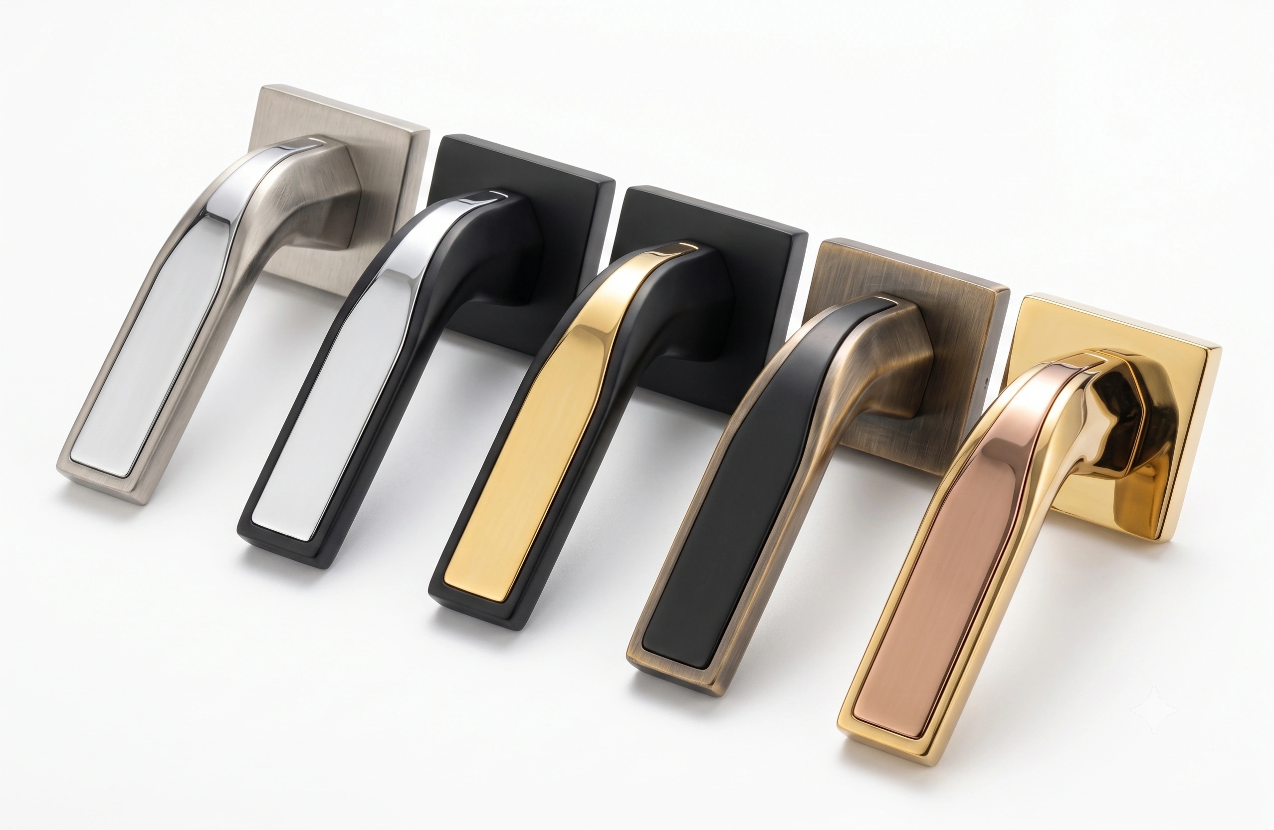 Premium Dual-Tone Inlay Mortise Lever Handle - Model 1003
