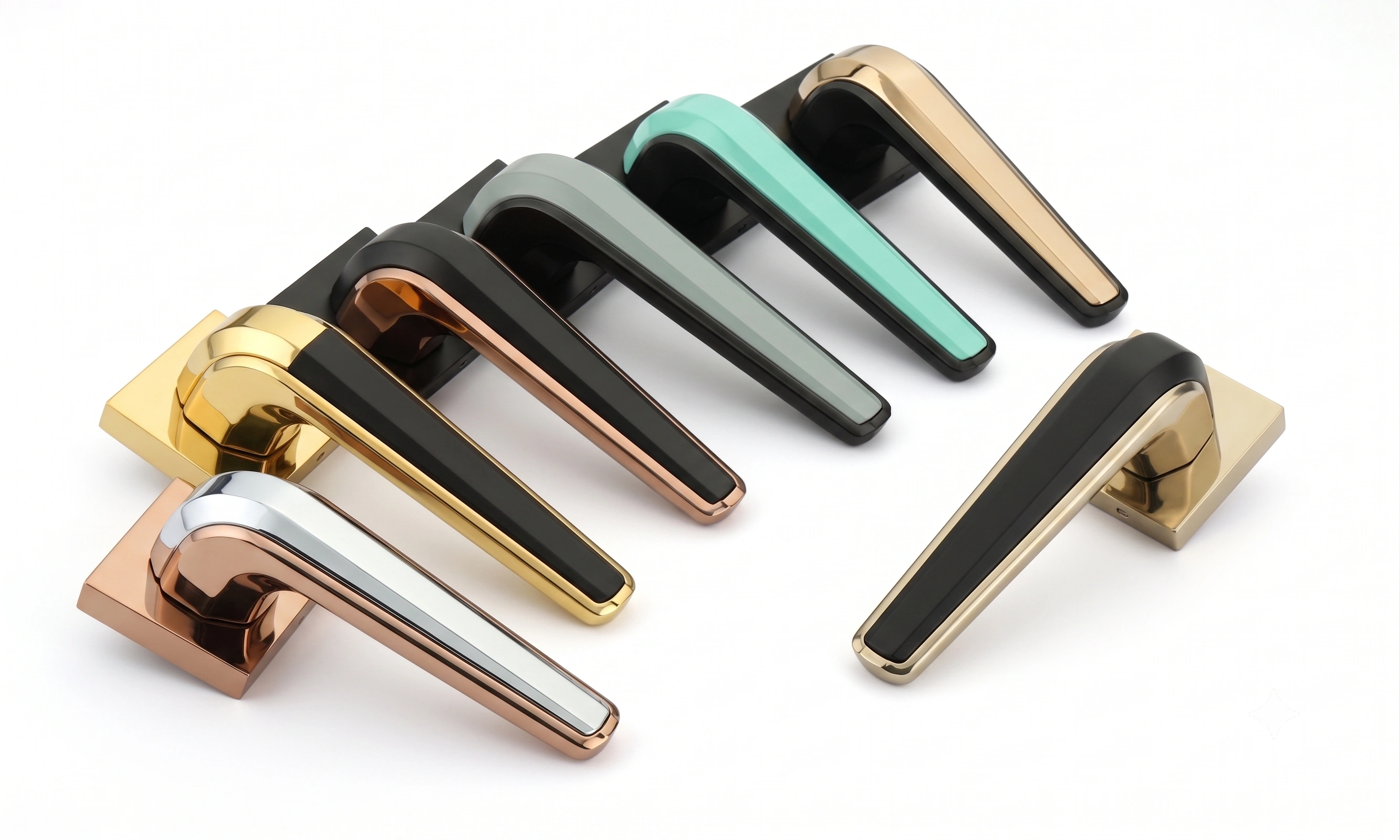 JSSE Elite Flow-Line Dual-Tone Mortise Lever Handle image 2