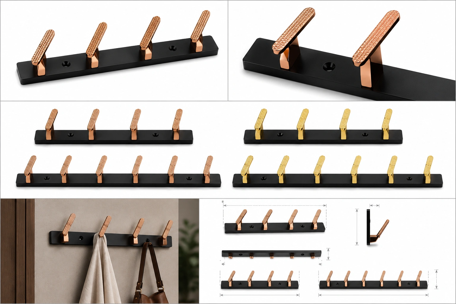 No-2 Decorative Wall Hook Rail