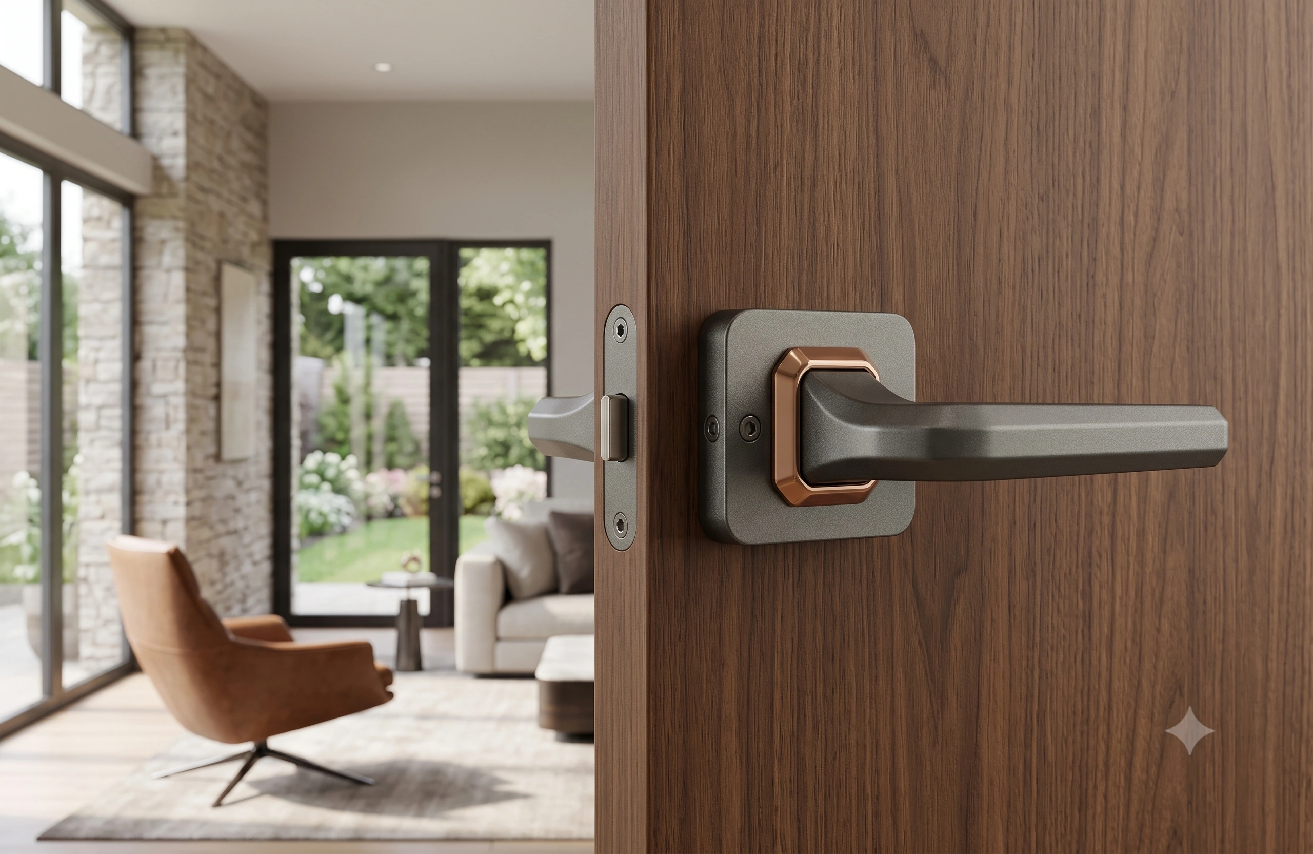 JSSE Elite Square-Collar Architectural Mortise Lever Handle image 2