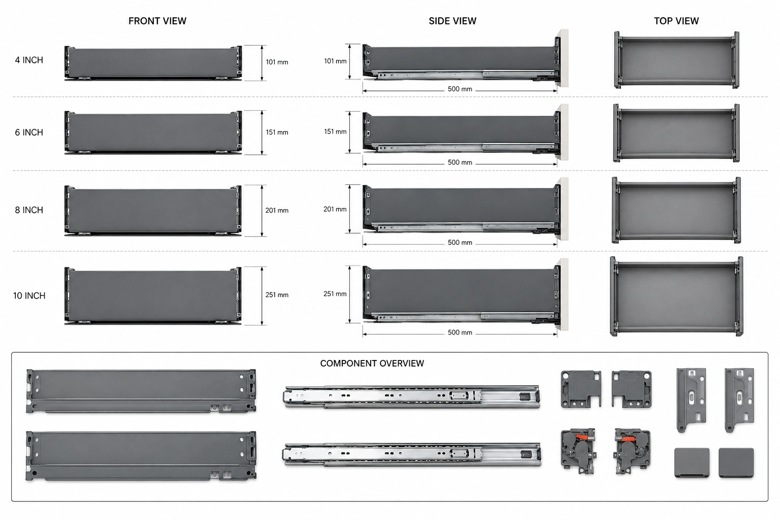 Premium Slim Soft-Close Tandem Box Drawer System image 5