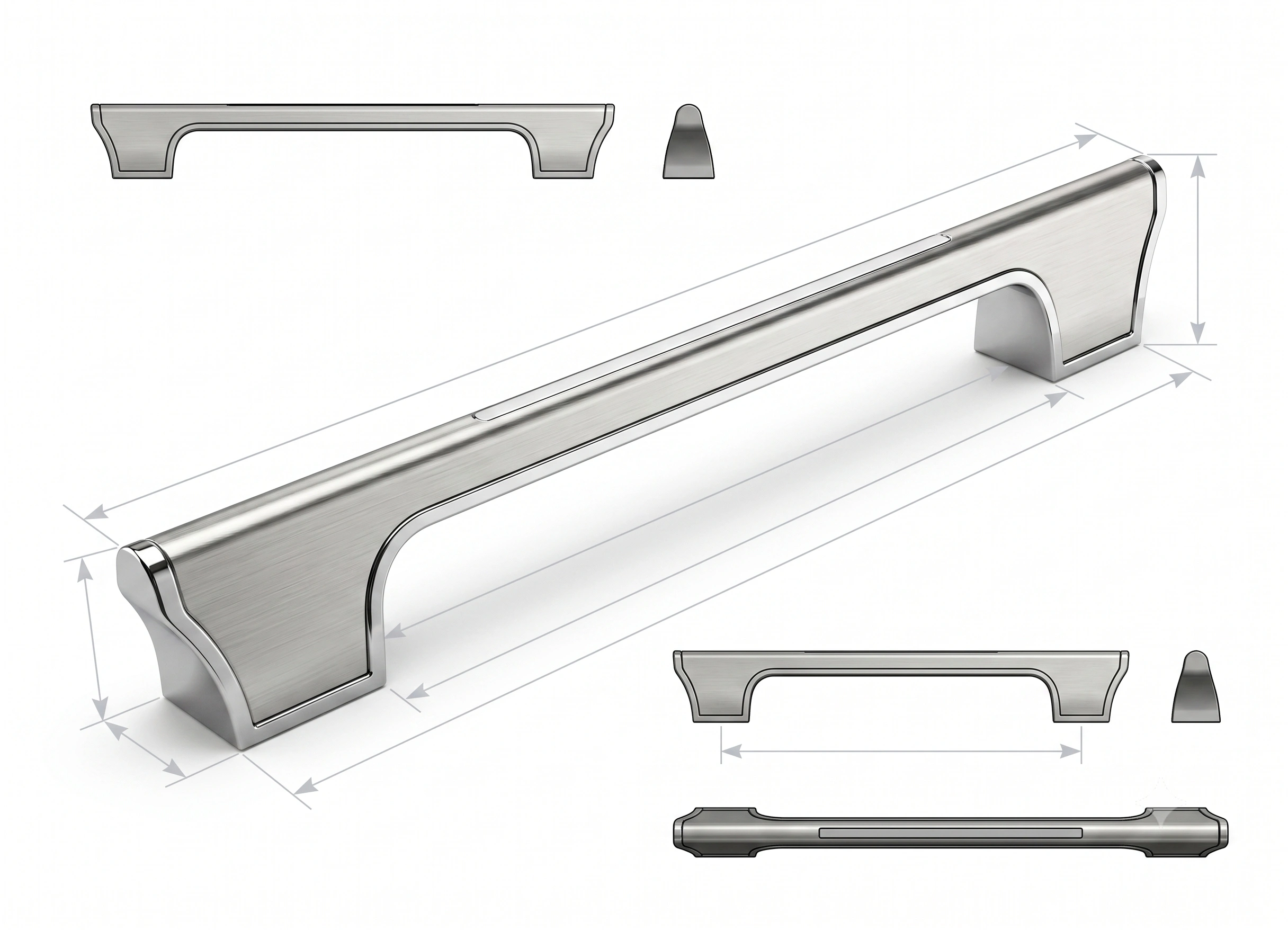 Riva Channel-Profile Designer Cabinet Pull Handle image 4