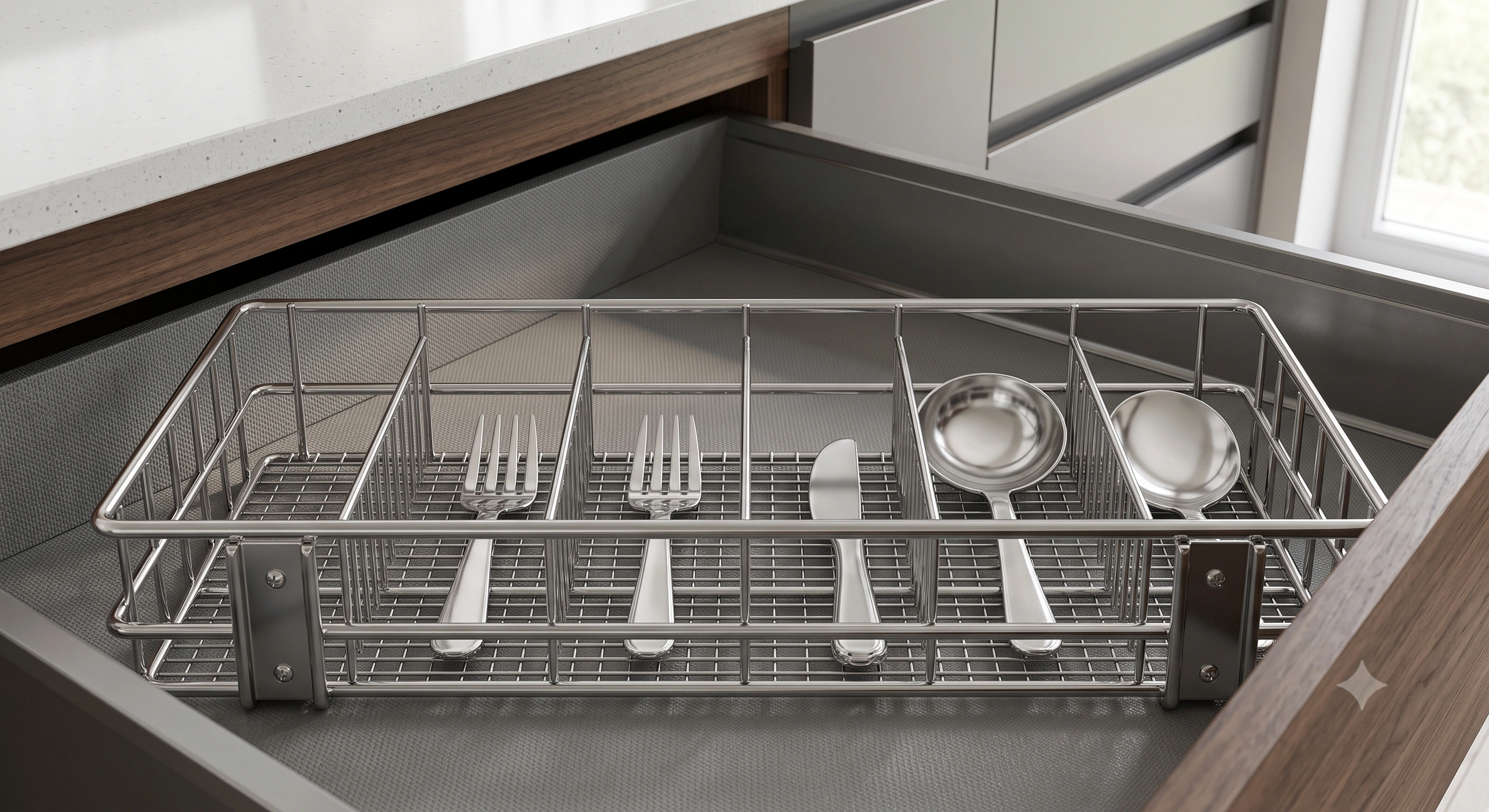 Pearl 4 mm Box-Type Cutlery Basket image 4